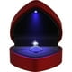 thumbnail image 4 of BRIGHTFUFU Caja de anillo en forma de corazón con estuche de joyería ligera para la propuesta de compromiso de la boda, 4 of 7