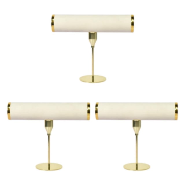 Justharion Home Tabletop Bracelet Bangle Holder Watch Organizer T Bar Stylish and Functional Beige S 3Set