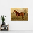 thumbnail image 2 of Troye Kentucky Woodpecker 1834 Brown Horse Painting Extra Large XL Wall Art Poster Print, 2 of 3