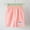 Pink, variant on Kiviey Girls Athletic Shorts Cotton Casual Sports Shorts Cropped Elastic Waisted Print Five Quarter Pants Size 12M-10Y