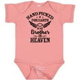 thumbnail image 3 of Inktastic Handpicked for Earth by My Brother in Heaven Angel Wings Boys or Girls Baby Bodysuit, 3 of 5