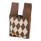thumbnail image 1 of Bolso de mano de punto para mujer, elegante y ligero, de gran capacidad, para compras caqui, 1 of 9