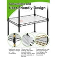 thumbnail image 3 of 5-Tier Mini Greenhouse with Caster Wheels, Each Shelf Height Adjustable Metal Plant Shelf with PVC Cover for Seed Starting Trays, Seedling Pots, Plant Pots, 11x16x57inch, 3 of 6