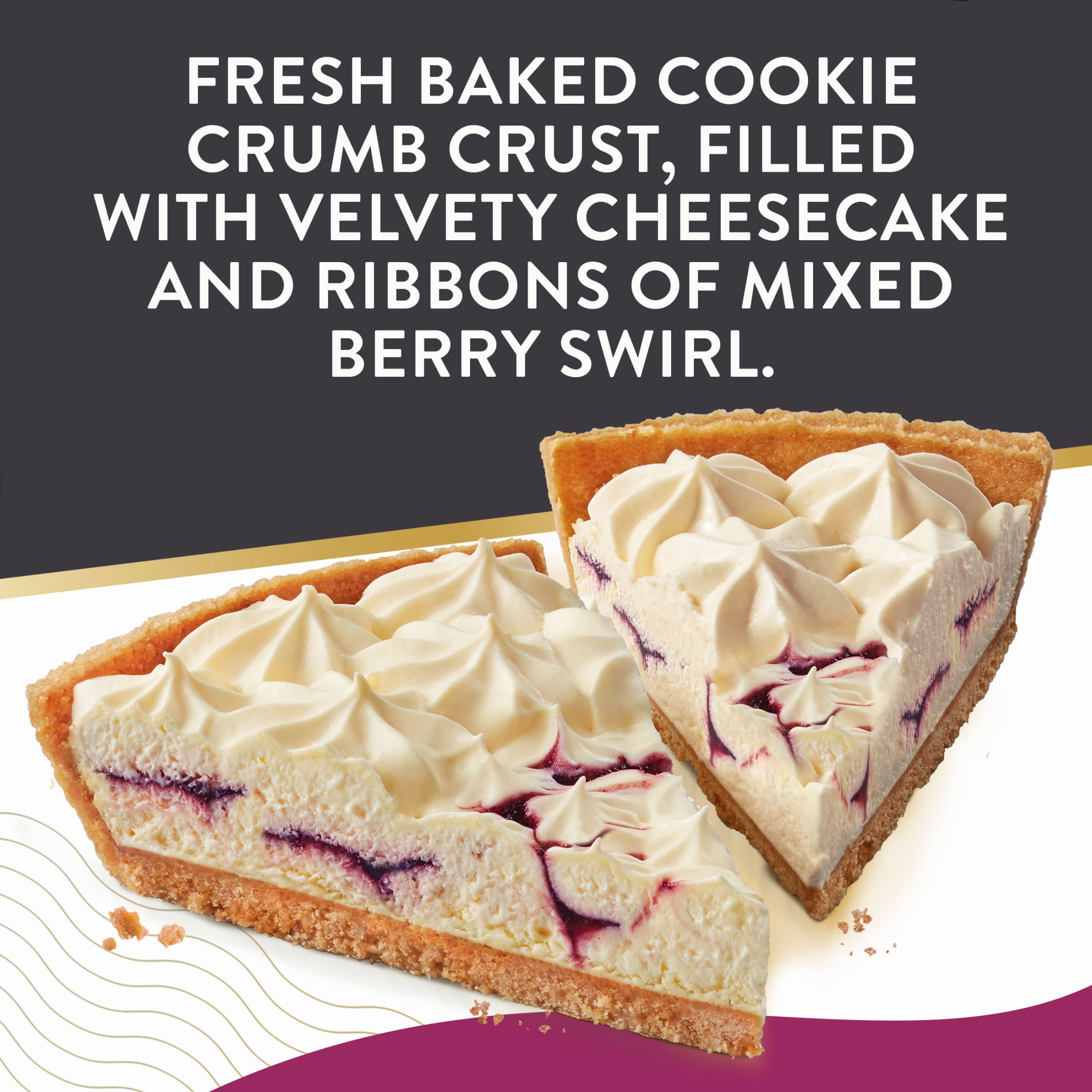 Edwards Singles Desserts Frozen Whipped Berry Cheesecake, 5.2 oz 2 Pack