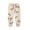 Beige, variant on Bellafa Toddler Girls Cotton Sweatpants Embroidery Prints Drawstring Waist Casual Joggers Pants for Kids 2-7Y
