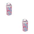 thumbnail image 4 of Advancent Fiambrera liviana y portátil para un desayuno o almuerzo fácil Fiambrera aislada ecológica Fiambrera térmica Pink Little 2 Bolsa de Ballena rosa 2 bolsa de aislamiento 2Conjunto, 4 of 6