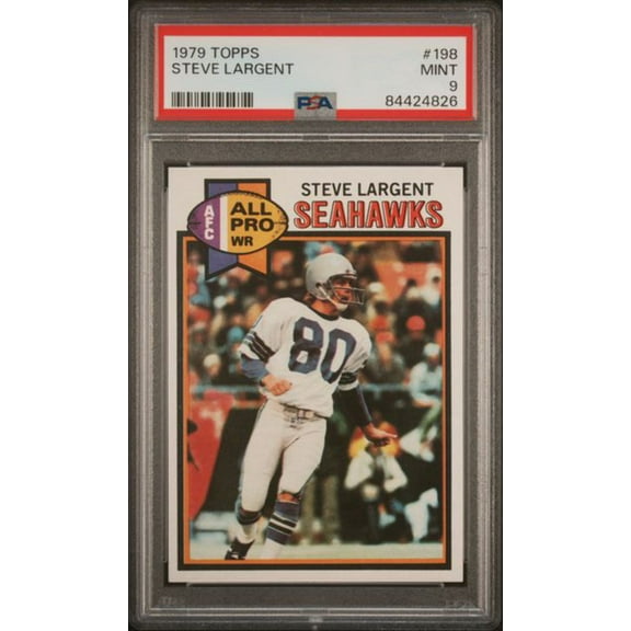 Graded 1979 Topps Steve Largent #198 Football Card PSA 9 Mint