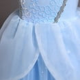 thumbnail image 5 of IBTOM CASTLE Kids Girls Cinderella Princess Cosplay Costume Dress&Accessories Party Carnival Fancy Dress up Long Evening Gown 3-4 Years Blue, 5 of 8
