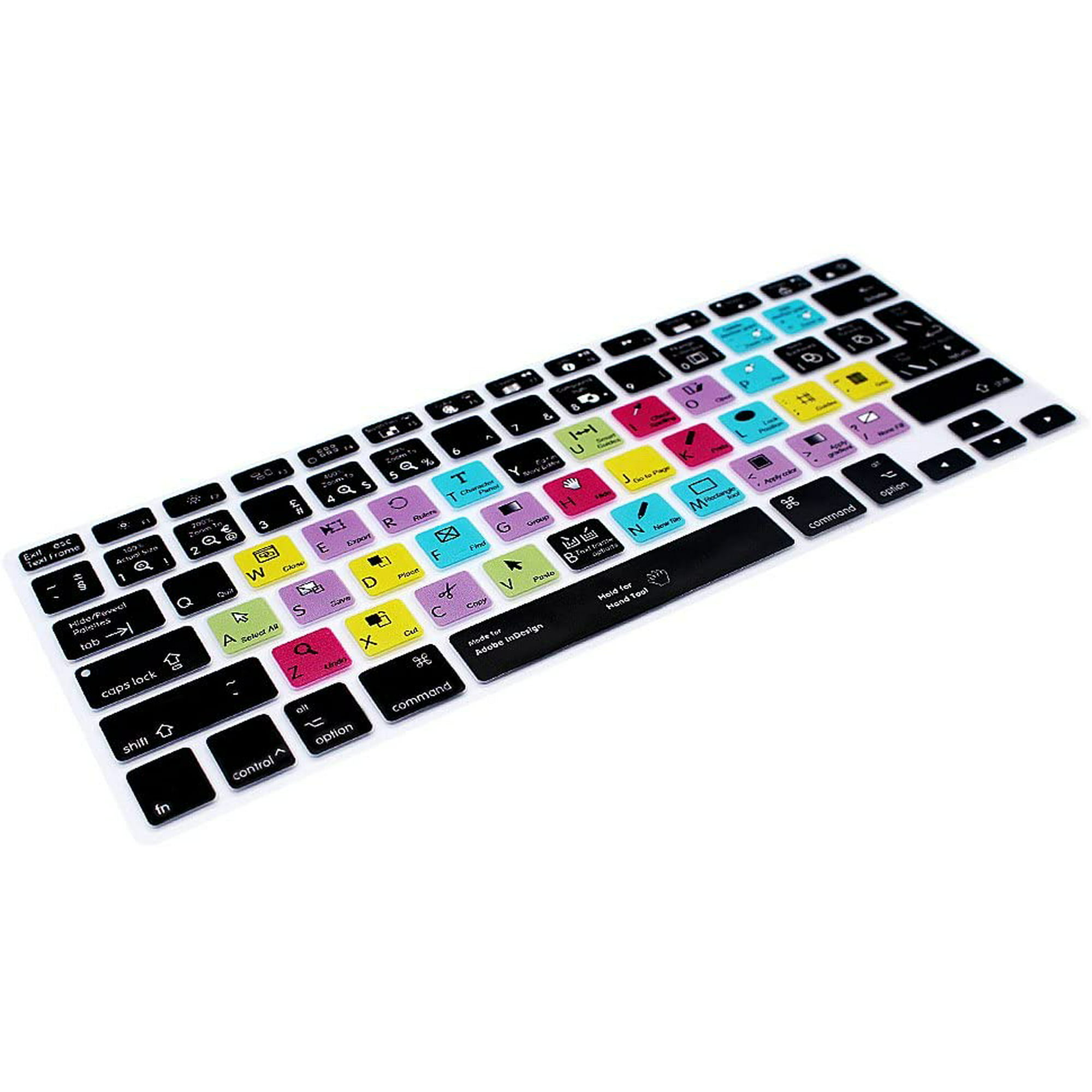 HRH Adobe InDesign Shortcuts Hotkey Silicone Keyboard Cover Skin for  MacBook Air 13,MacBook Pro13/15/17(with or w/Out | Walmart Canada