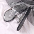 thumbnail image 3 of MKLEKYY Sandalias de Playa para Mujer Elegantes Zapatillas de Mujer para Comodidad Diaria y Relajación En La Playa Con Diseño de Tira En La Puntera y Diamantes de Imitación, 3 of 4