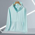 thumbnail image 2 of Cremallera Upf50+ Ropa de protección solar de verano para hombres Seda de hielo Punto Pareja Manga larga Protección de la piel Ropa de protección solar para mujeres (M) ER, 2 of 5