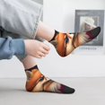 thumbnail image 2 of Rocae Colorful Leaf Chihuahua for Premium Adult Socks,Comfortable, Breathable, and Durable Socks, Perfect for Everyday Wear, 2 of 7