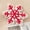 White, variant on Mineart Christmas Holiday Decoration Pillow, Snowflake-Shaped Cushion for Living Room Sofas and Bedrooms, Perfect for Enhancing Christmas Holiday Ambiance