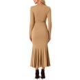 thumbnail image 3 of INSPIRE CHIC Bodycon Long Maxi Dresses for with Belt Sexy Floor Length Fishtail Mermaid Dress, 3 of 5
