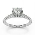 thumbnail image 2 of 2.20 Ct Brilliant Round Cut Diamond Bridal Rings Solid 950 Platinum, 2 of 5