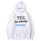 thumbnail image 3 of Sudadera Gibobby Mujer Moda con capucha y estampado de letras Manga larga S, 3 of 4