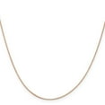 thumbnail image 6 of Auriga Fine Jewelry 14K Rose Gold .5mm Box Chain Necklace 20inch for Women, 6 of 6