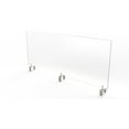 thumbnail image 1 of Ghent's Plastic 30" x 48" Partition Extender w/ Attached Clamp in Frosted White, 1 of 3