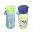 thumbnail image 5 of Zak Designs 18oz Harmony Bluey Recycled Plastic Water Bottle for Travel or At Home, Leak-Proof When Closed with Straw Lid and Carry Handle, 2-Pack (Bluey and Bingo), 5 of 11