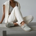 thumbnail image 5 of Cushionaire Blain Genuine Suede Clogs for Women | Slip-On Mules with Memory Foam & Oversized Buckle | Non-Slip Comfort Clogs & Mules Shoes for Women, 5 of 25