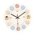 thumbnail image 3 of Reloj de pared con forma de gato, reloj decorativo, bonito, moderno, creativo, silencioso para interiores y cocinas. 25 cm, 3 of 9