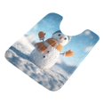 thumbnail image 3 of IAUYY 24x16 Inch Bath Mat Thick Soft Plush Shower Mat TPR Backing Material Non Slip Bath Mats for Bathroom for Tub Shower Hotel Snowflakes Are Wearing Gloves, 3 of 9