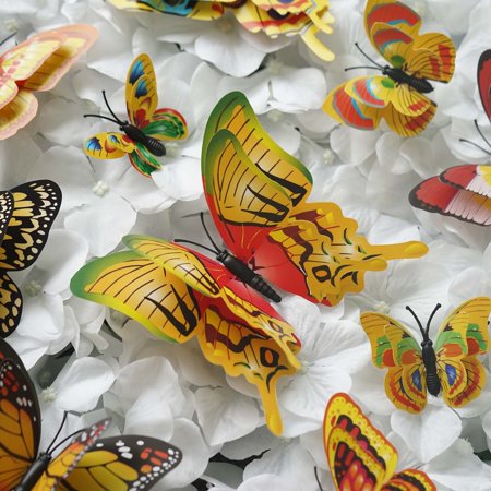 Efavormart 36 Pack 3d Double Wing Diy Butterfly Magnet Wall