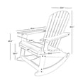 thumbnail image 3 of WestinTrends Tuscany Outdoor Rocking Adirondack Chair (Set of 4), Black, 3 of 10
