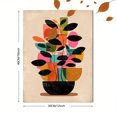 thumbnail image 3 of Abstract Plant Canvas Print，Modern Wall Art for Living Room Bedroom Dining Room Kitchen, 3 of 8