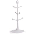 thumbnail image 2 of 2-Pack Mug Holders,Coffee Tea Cup Plastic Organizer Hanger Holder with 6 Hooks,Suitable for Kitchen,Dining Table,Coffee Shop Countertop Mugs Storage Rack,No Installation Required (White+Grey), 2 of 7