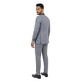 thumbnail image 4 of Tazzio Slim Fit Satin Shawl Lapel 2 Piece Tuxedo Suit Set, 4 of 4