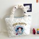 thumbnail image 5 of Bolsa Bolso Bento para mujer, diseño de cachorro, Bolso acolchado con amor, fiambrera, Bolso diario para niñas, 5 of 6