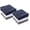 Gray, White, Blue, variant on Washcloths, 12 Pack, 100% Ring Spun Cotton Wash Cloths for Body and Face, Design to exfoliate Your Hands, Extra Soft and Absorbent Machine Washable Size: 12 x 12 Inch.