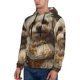thumbnail image 3 of Fotbe Men's Hoodie with Regal Dog In Royal Attire Pattern - Kangaroo Pocket Pullover Hooded Sweatshirt, Perfect for Daily Wear, Travel, and Home-Small, 3 of 7