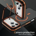 thumbnail image 4 of Allytechgroup Magnetic Case for Apple iPhone 17, with Camera Lens Kickstand [Compatible with Magsafe & Car Mount] Hybrid TPU PC Back Cover Shockproof Phone Case for Women Men, Orange, 4 of 8