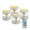 Cross Butterfly Floral, variant on Kuiaobaty 4 Packs Flickering Flameless LED Battery Candles Jesus Cross Wings Pattern Waterproof Pillar Fake Candles with Colored Light Remote for Wedding Beach Party Decor