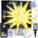 thumbnail image 1 of wonima02 Smart 20" Christmas Star Tree Topper with Lights - 72 LED 3D Foldable Stars Shell 16 Million Colors Advanced App Control Music Sync with Remote Indoor Outdoor Decoration (Hollow Star), 1 of 1