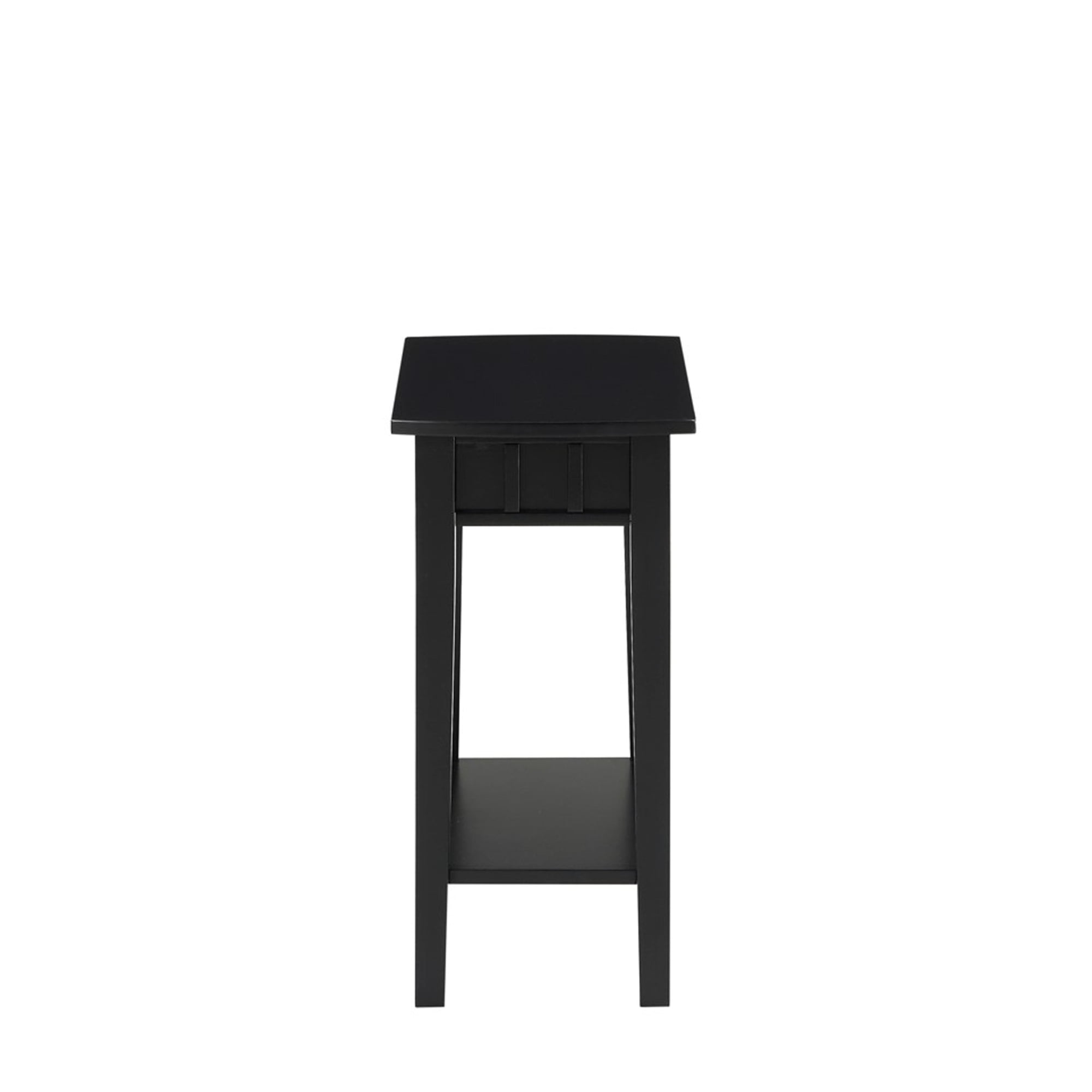 Convenience Concepts Dennis End Table with Shelf, Black