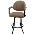 thumbnail image 2 of Home Square 34" Vinyl Swivel Tilt Bar Stool in Basin Beige and Black - Set of 3, 2 of 3