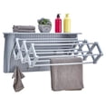 thumbnail image 2 of Danya B BQ0734GR Wall Mounted Retractable Accordion Drying Rack - Light Grey, 2 of 4