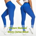 thumbnail image 4 of JGS1996 High Waist Butt Lifting Leggings for Women Tummy Control Workout Ruched Butt Lifting Stretchy Yoga Pants Textured Booty Tights, 4 of 6