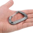 thumbnail image 4 of Mosquetón Hebillas De Escalada Gancho De Bloqueo De Escalada Aleación De Aluminio Mosquetón D Hebilla Clip De Resorte Llavero Gancho Deportes Al Aire Libre Accesorio Gris OTVIAP Hiking Buckle, 4 of 8