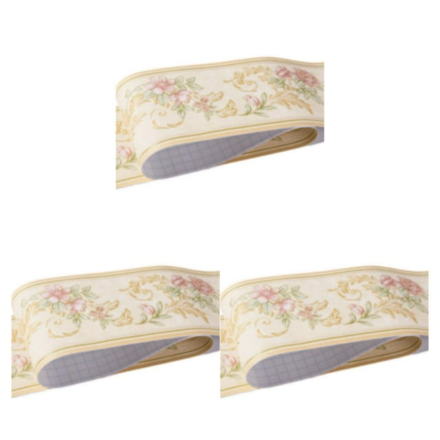 Thinsony PVC Wall Borders Sticker Instantly Change Look Of Any Room Personalized Home Style Creative Yellow pastoral 3Set