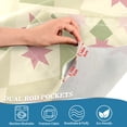 thumbnail image 4 of Yayeee Kitchen Valance Rod Pocket 54" x 18" Living Room Window Curtain, Pastel Green Geometric, 4 of 6