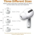 thumbnail image 3 of 12pcs Airpods Pro Silicone Ear Tips Replacement Ear Tips with Portable Storage Case (White (6 Pairs)), 3 of 5