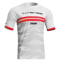 Thor Intense Assist Decoy Mens SS MTB Mountain Bike Jersey White/Camo XXL