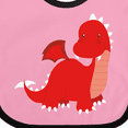 thumbnail image 4 of Inktastic Adorable Red Dragon Boys Baby Bib, 4 of 4