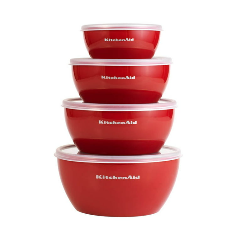 KitchenAid Mixing Bowl / Batter Bowl Core Emperor Red - with lids - 4  Pieces