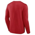 thumbnail image 3 of Men's Red Wisconsin Badgers Campus Long Sleeve T-Shirt, 3 of 3
