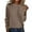35#Khaki, variant on Crew Neck Long Sleeve Soft Pullover Sweater Women's Sweater Pink M
